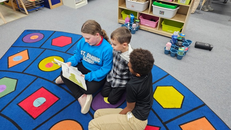 and reading to the preschoolers!