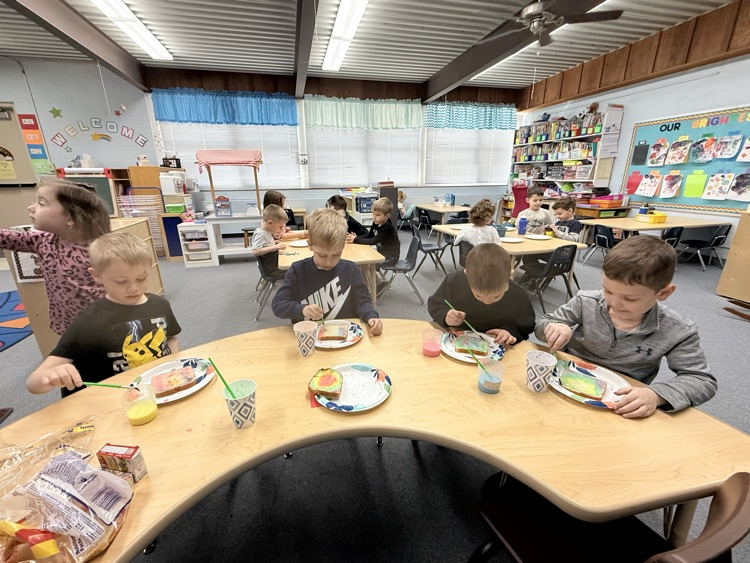 everyone painted their own neat design 