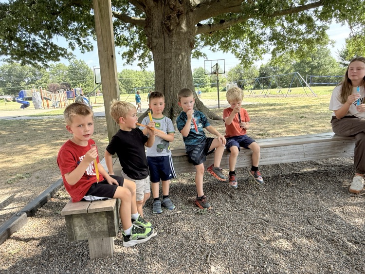 popsicles outside