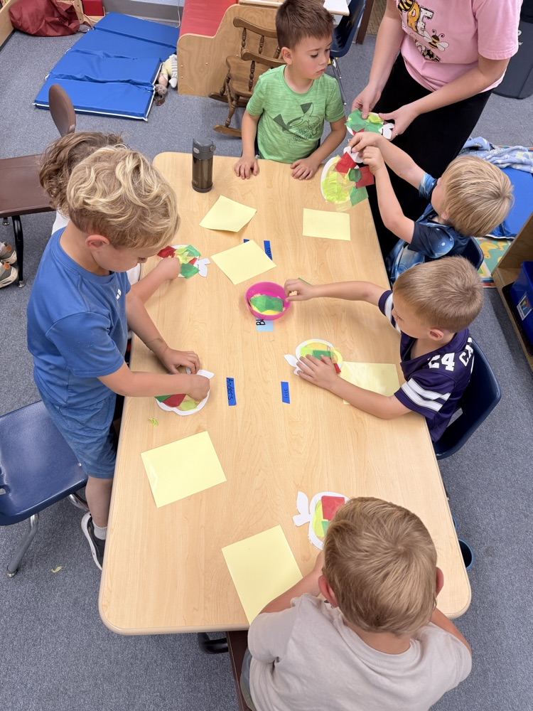we made apple suncatchers