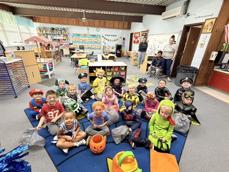 Halloween party in our costumes