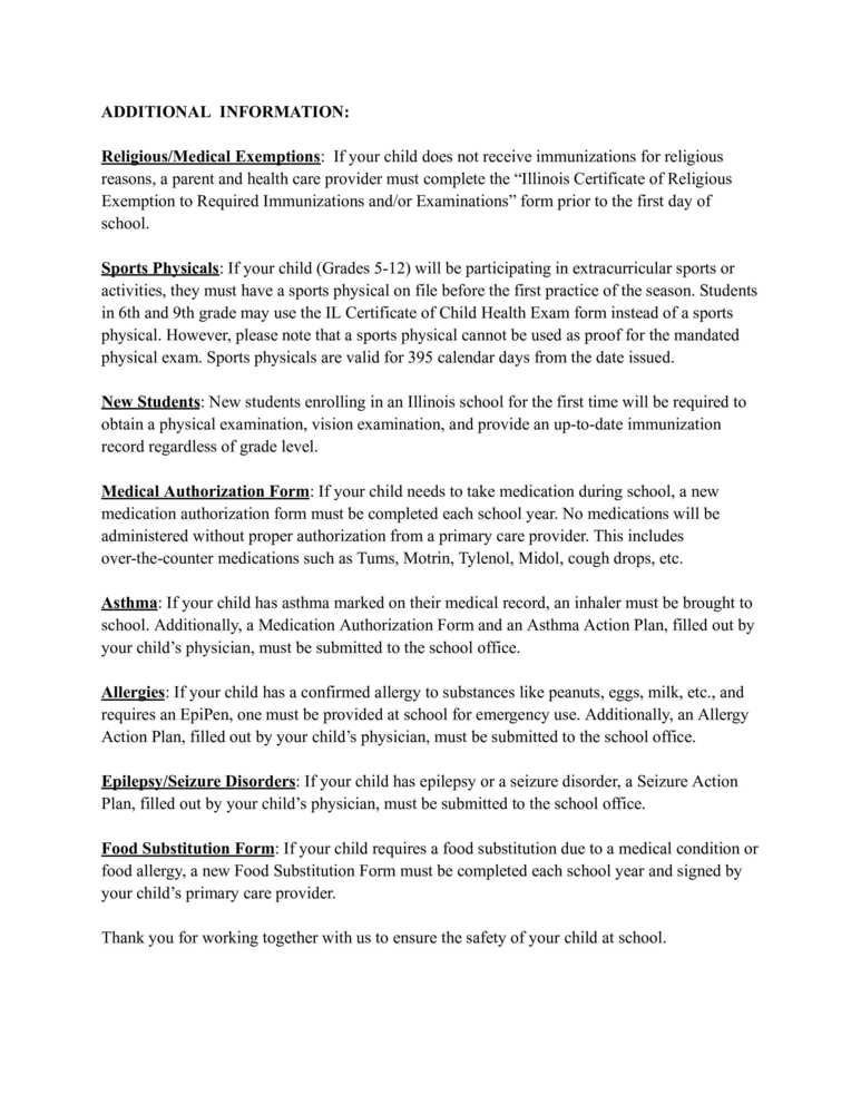 additional info