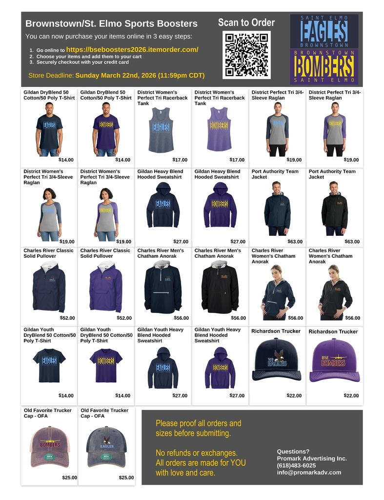 Eagles/Bombers Apparel