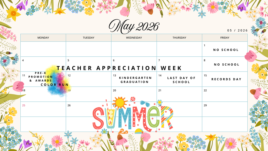May Calendar