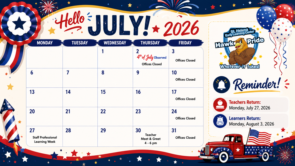 July Calendar