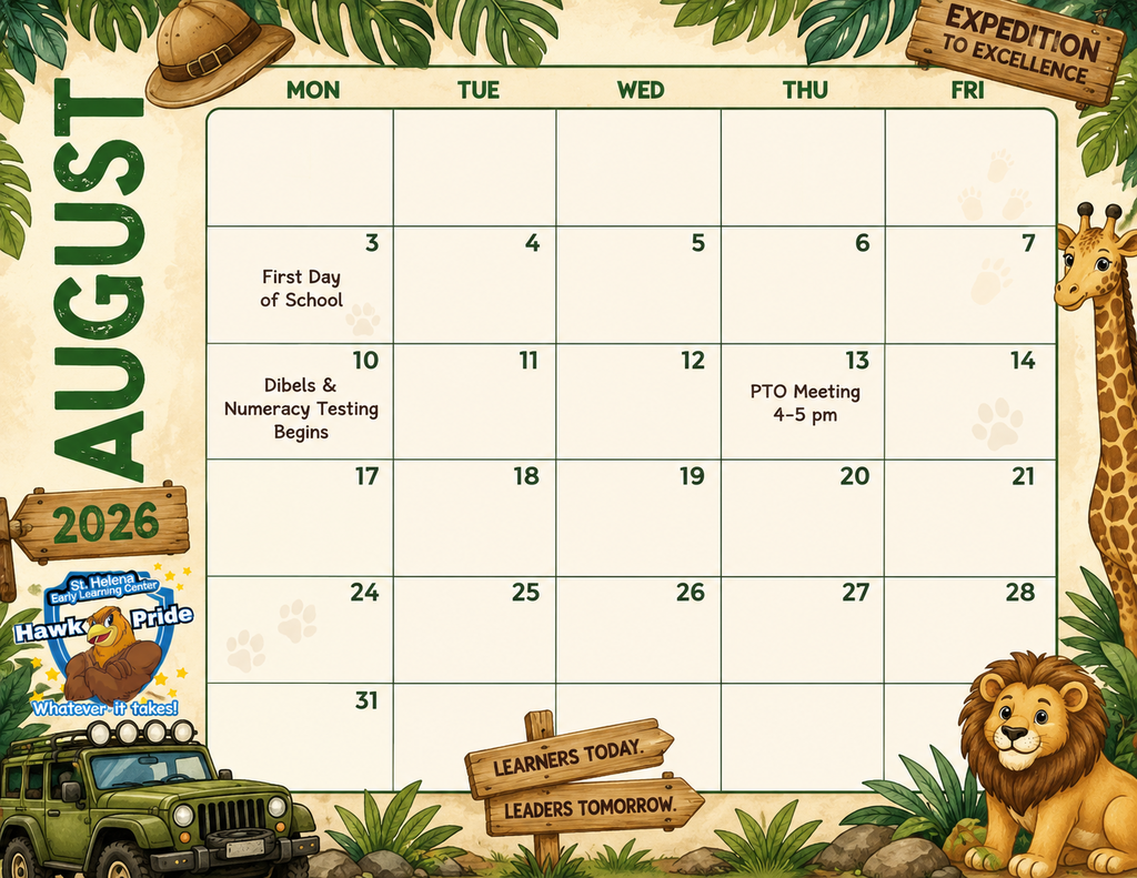 August Calendar