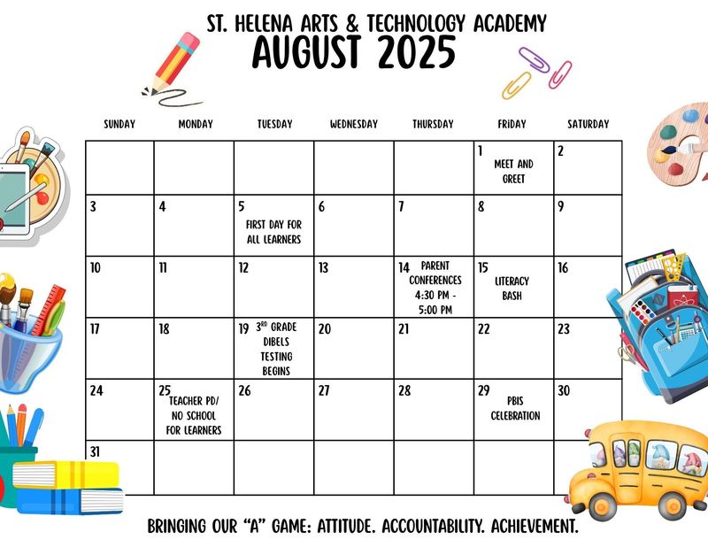 August 2025 Calendar