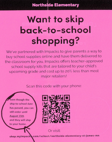 School Supply Impacks Order