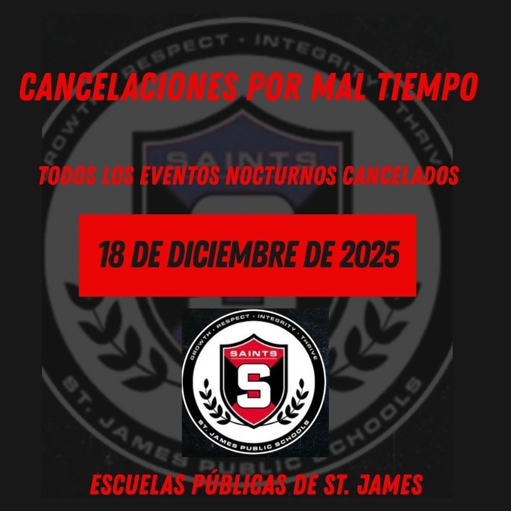 Spanish 12-18 events cancelled