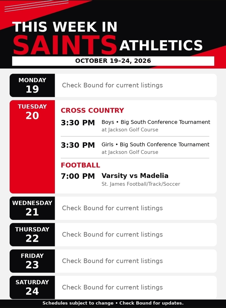Activities Schedule