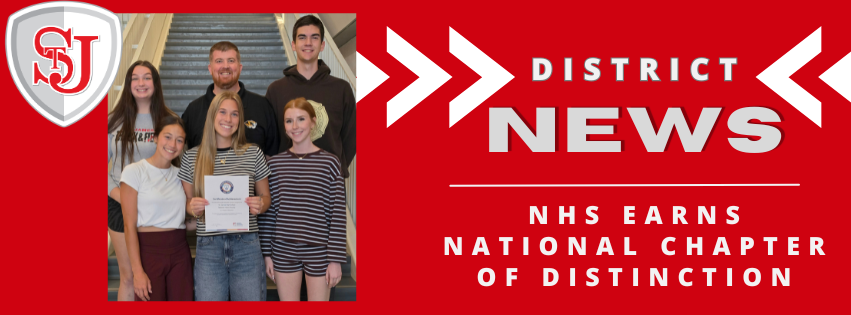 District News - NHS Earns National Chapter of Distinction.