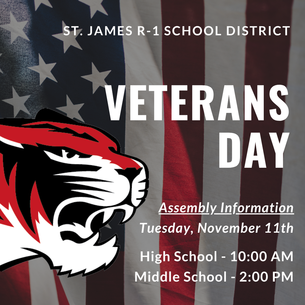 Veterans Day Image with Tiger Head