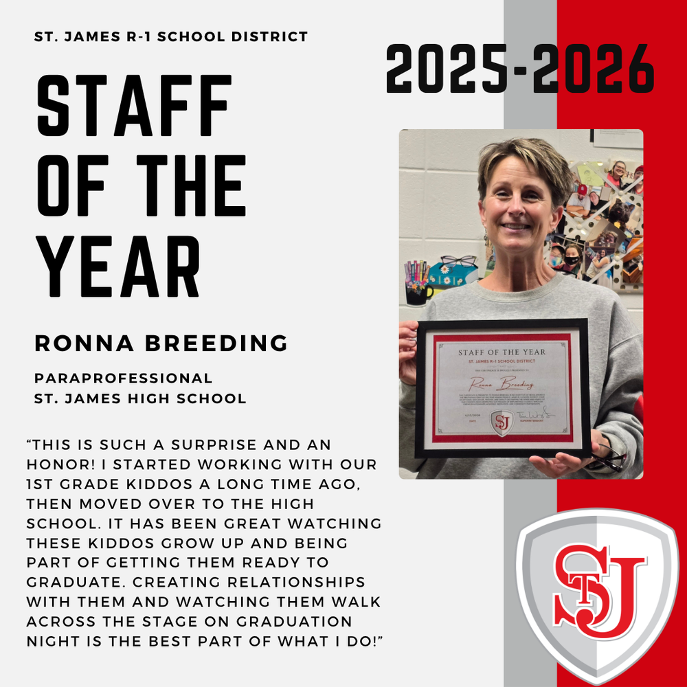 Staff of the Year - Ronna Breeding