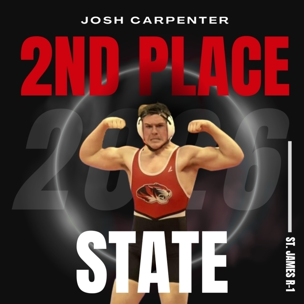 Josh Carpenter gets 2nd place in state competition!