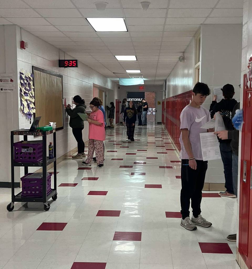 English II students are busy test prepping for the upcoming EOC tests.