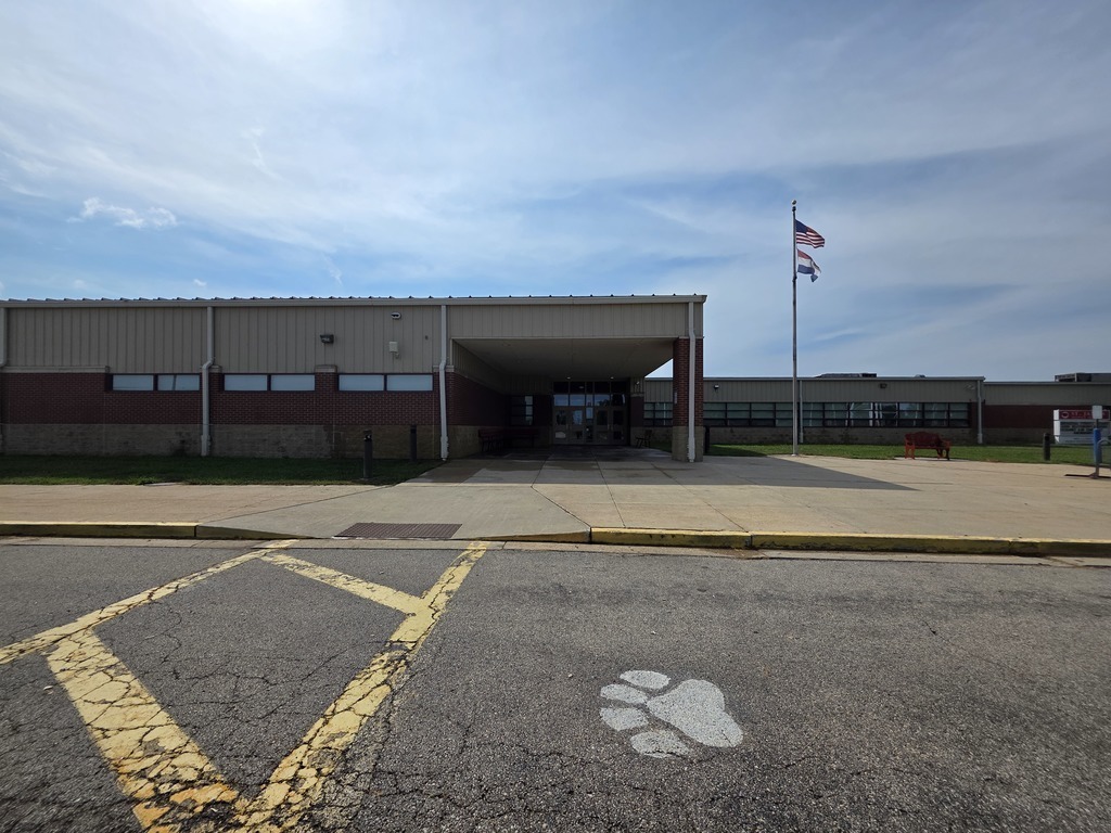 Middle school students get their building ready for the school year. 