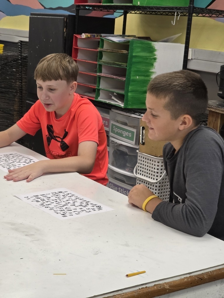 Middle school students work on critical thinking skills in math with a dice game. 
