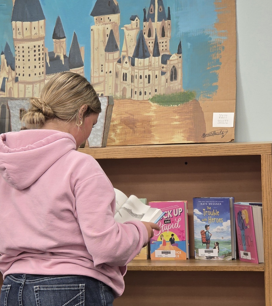 Middle school library visits have started. 