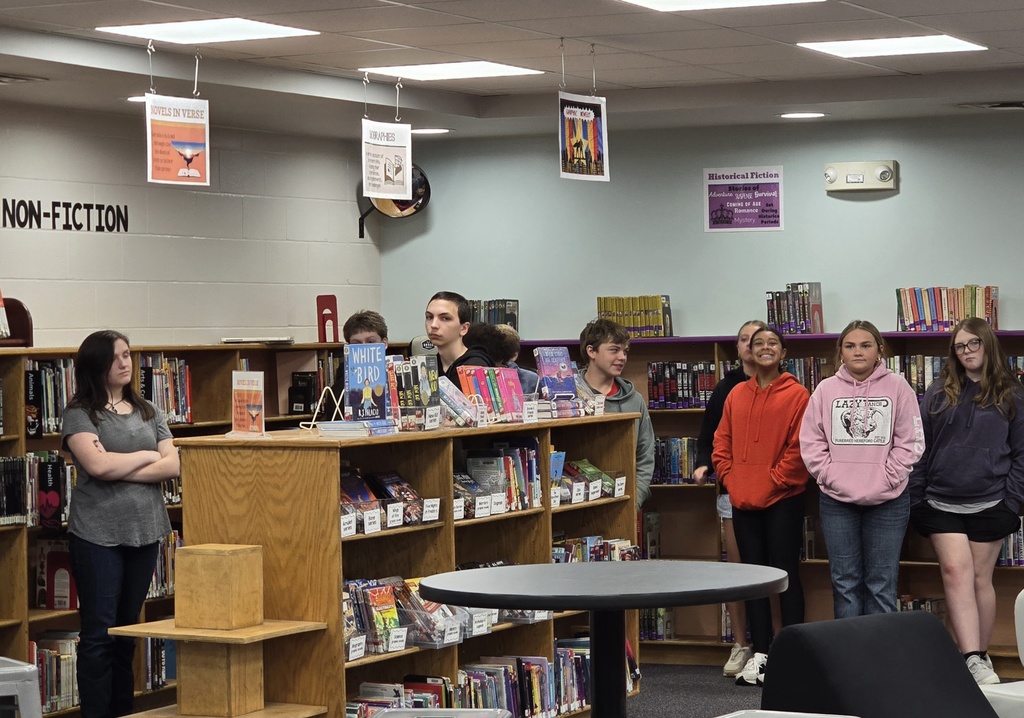 Middle school library visits have started. 