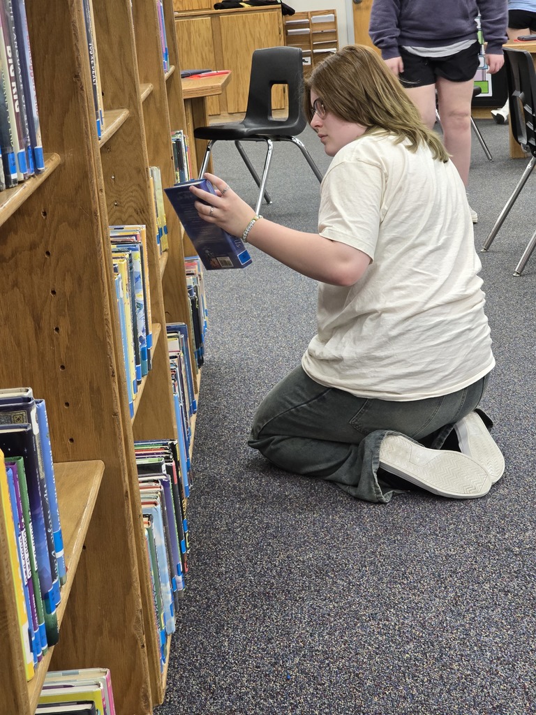 Middle school library visits have started. 