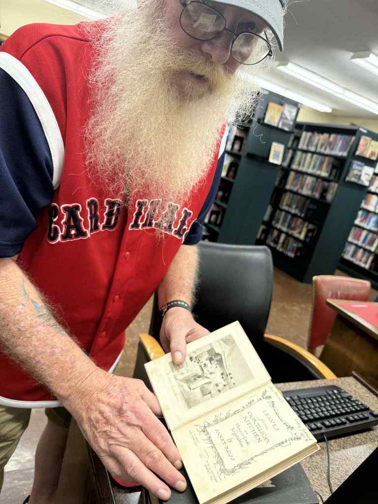 High school students discover public library resources on a recent trip to the James Memorial Public Library.