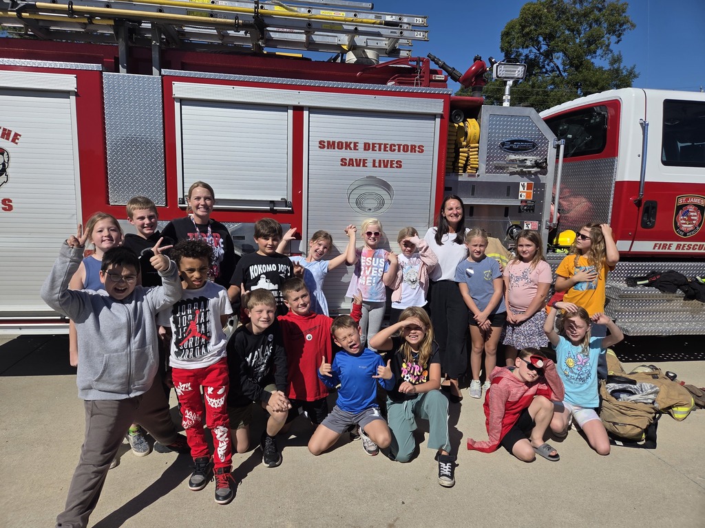 3rd Grade Fire Safety with the Smoke trailer simulation.