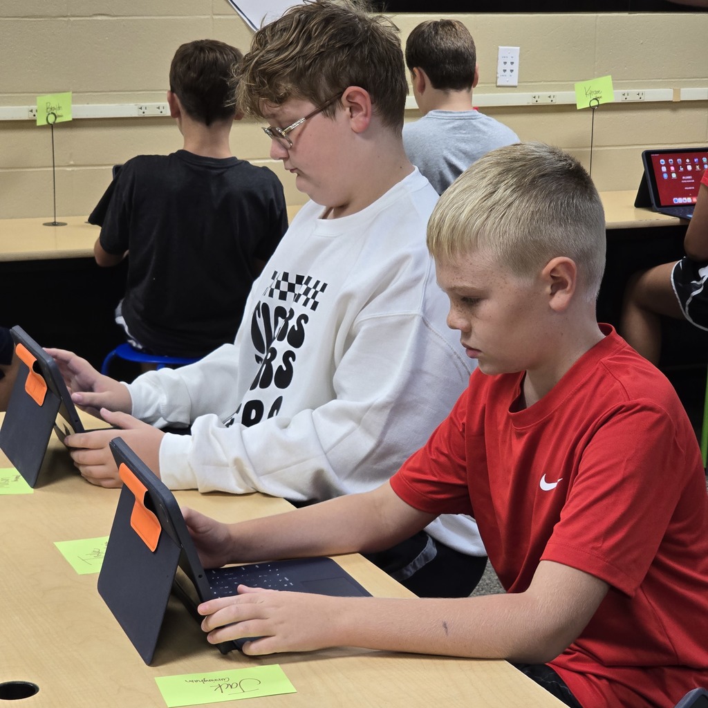 5th grade students learn about digital citizenship with Mrs. Hunter. 