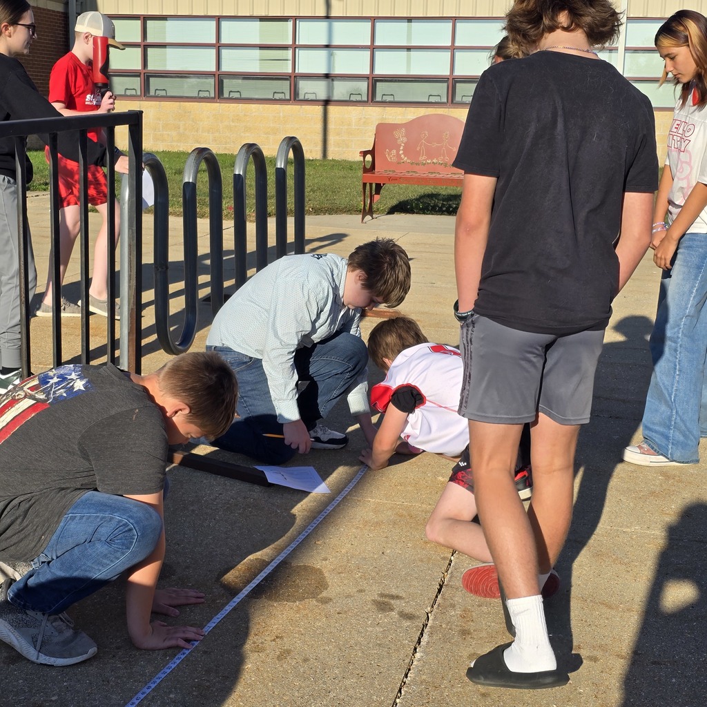 Middle school math students study proportions with a little sunshine, shadows, and math! 