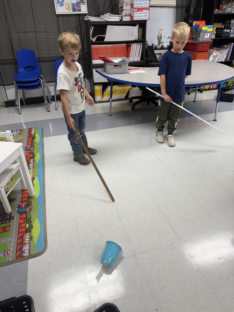 Kindergarten learns about force and motion with a fun game of put put!