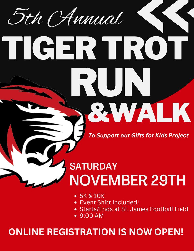 Tiger Trot registration is now open. 