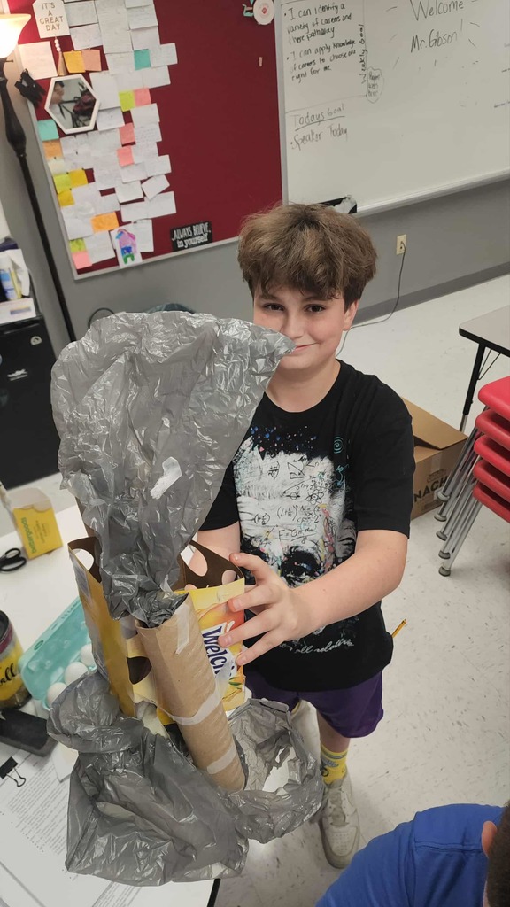 STEM Club at St. James Middle School has experimented with egg drop toss challenge, balloon cars, and robot car races. 