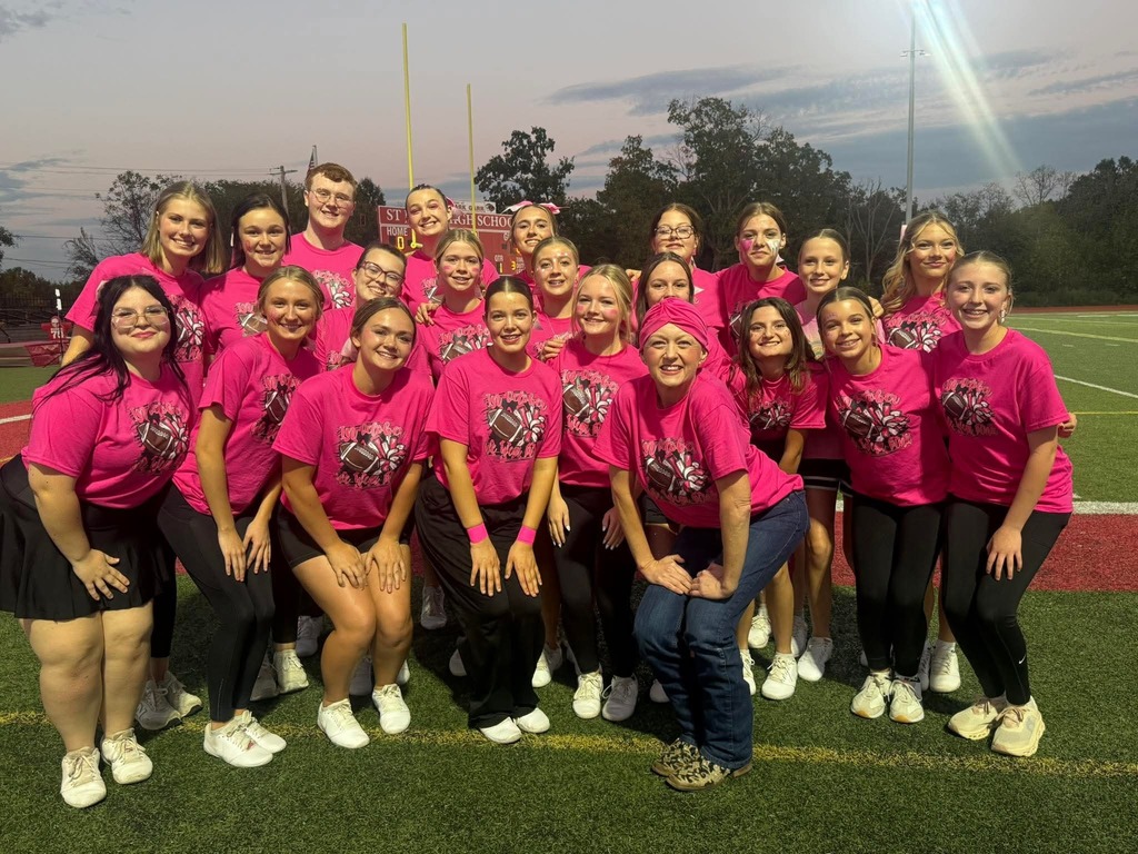 Pink Out Kiddy Camp performed before the varsity football camp on Friday night. 