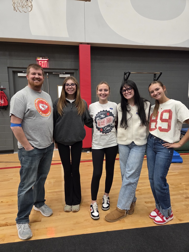 National Honor Society hosted its fall blood drive. Students are featured donating blood. 