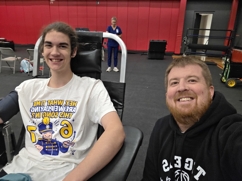 National Honor Society hosted its fall blood drive. Students are featured donating blood. 
