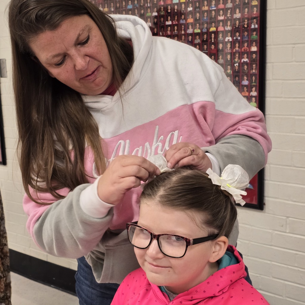 Students have Boo Buns in their hair after visiting Jumpstart Tigers!