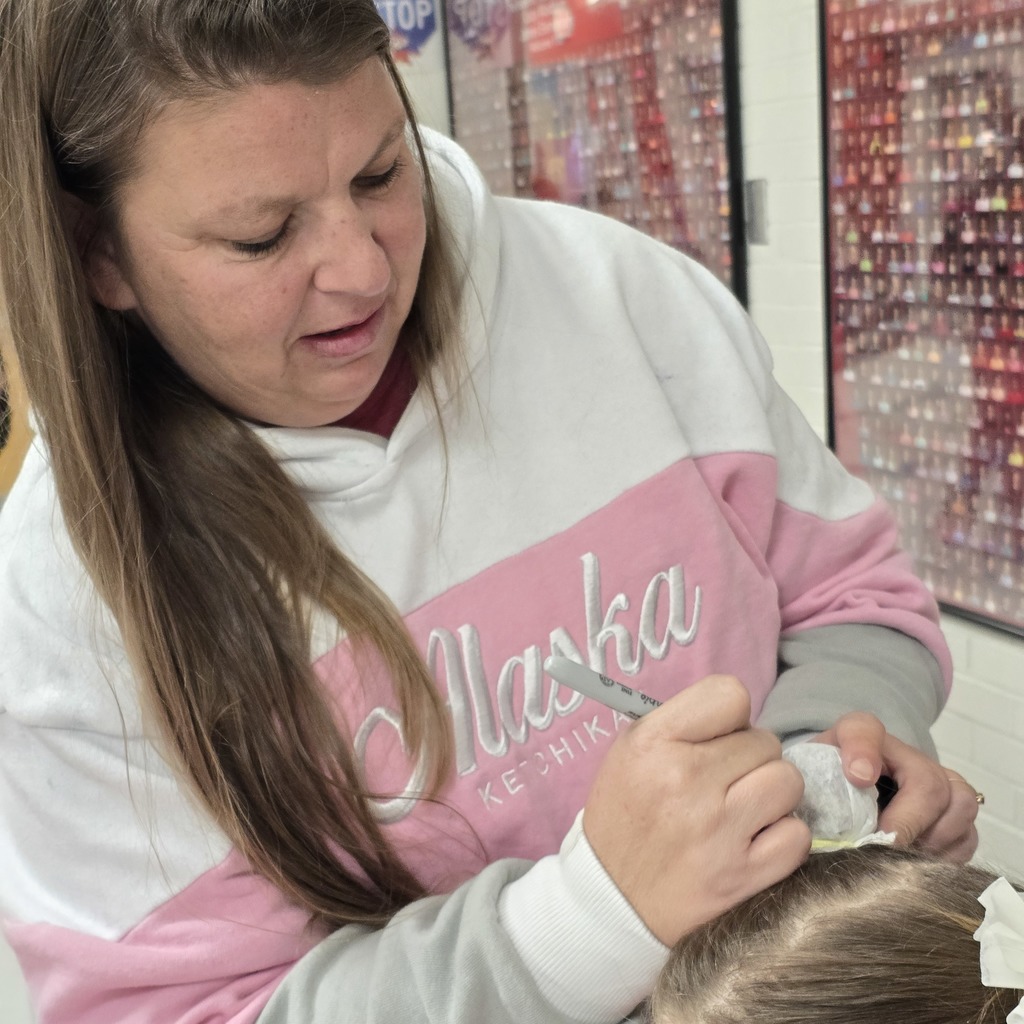 Students have Boo Buns in their hair after visiting Jumpstart Tigers!