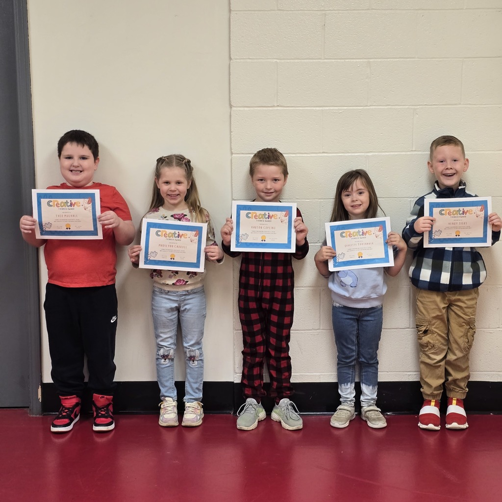 1st Grade students of the month at LWJE!