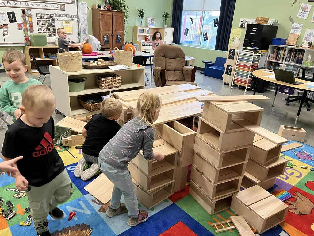 Tiger Cubs learn building skills and teamwork.