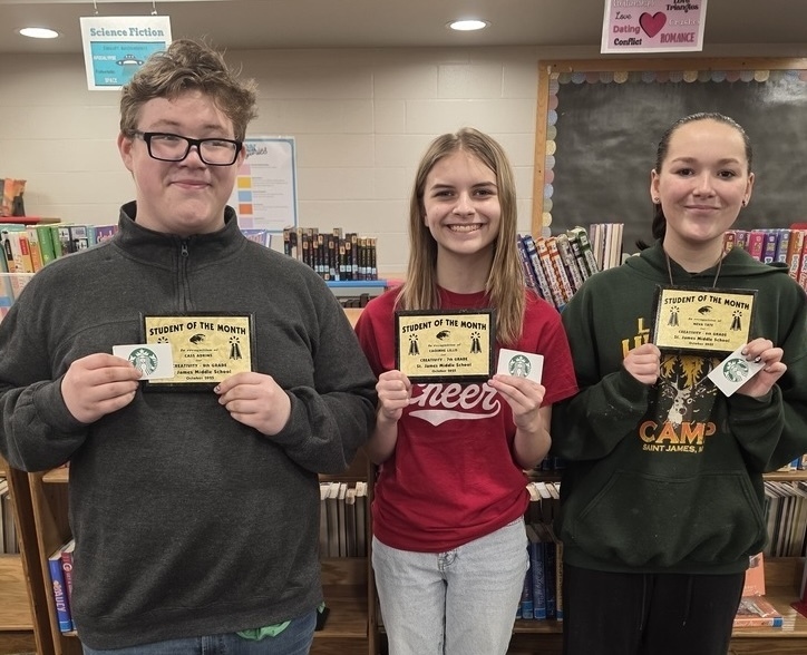 October MS students of the month!
