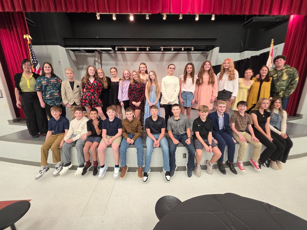 Middle school junior beta induction ceremony!