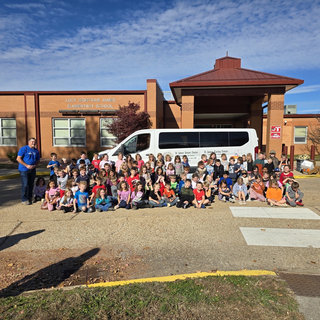 First grade canned food drive!