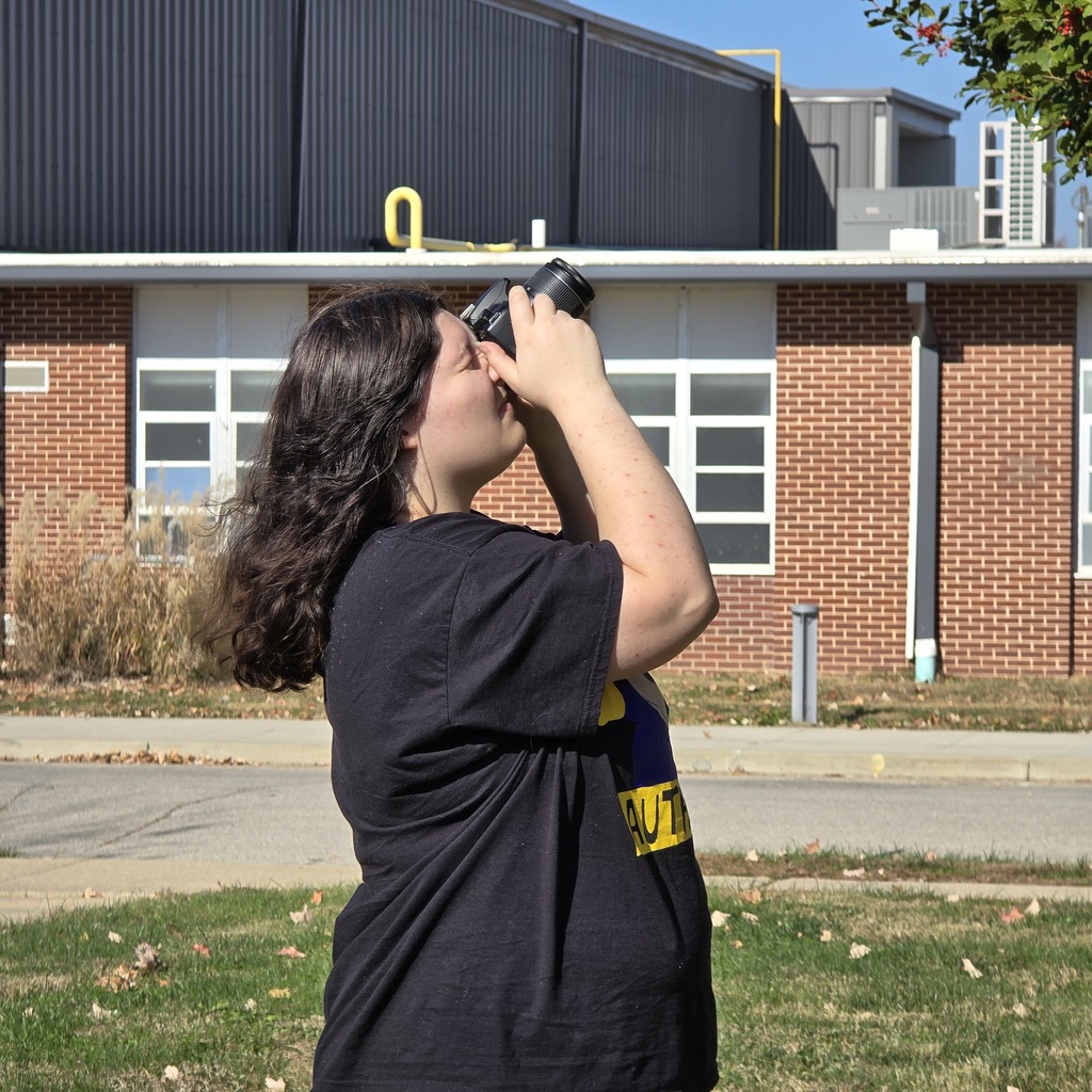 Photography students study architecture at Trinity Episcopal Church. 