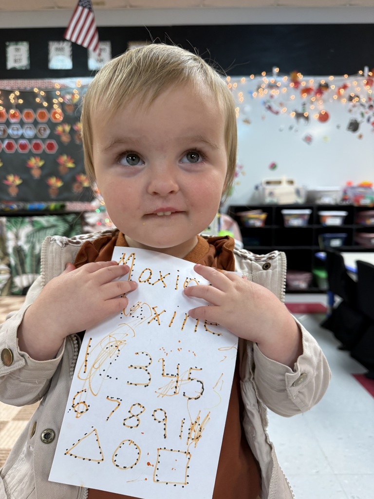 Tiger Tots learn how to write their names!