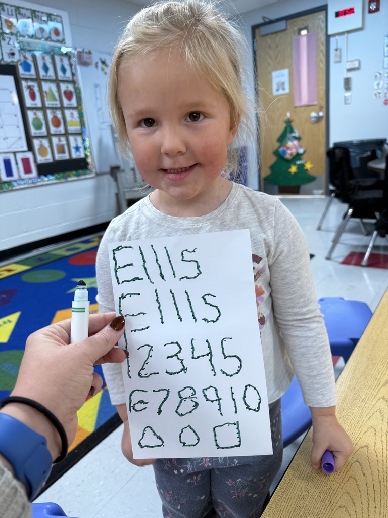 Tiger Tots learn how to write their names!