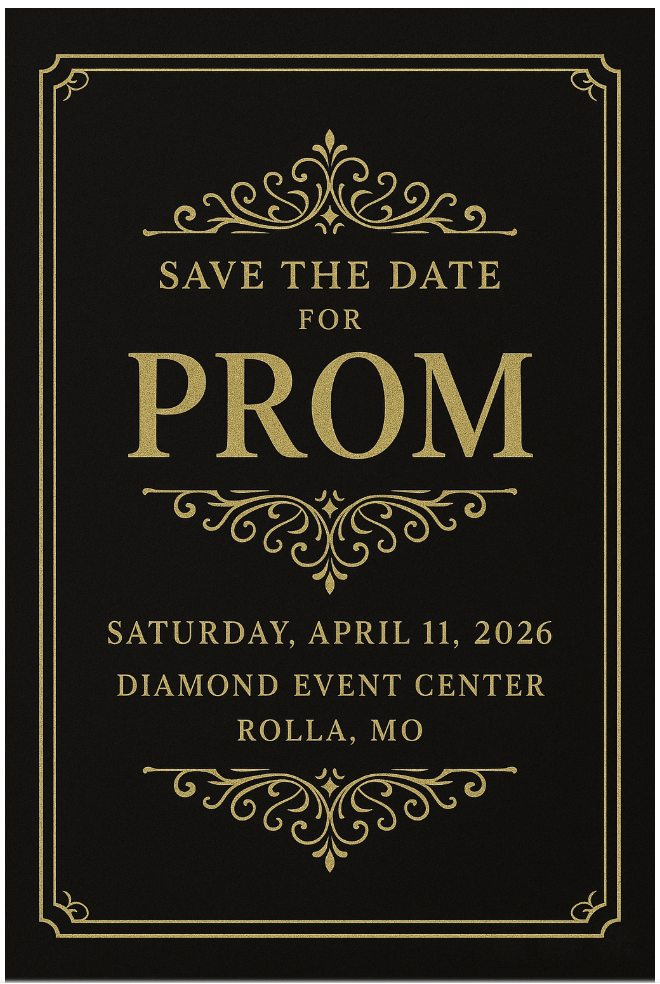 Save the Date! Prom 2026