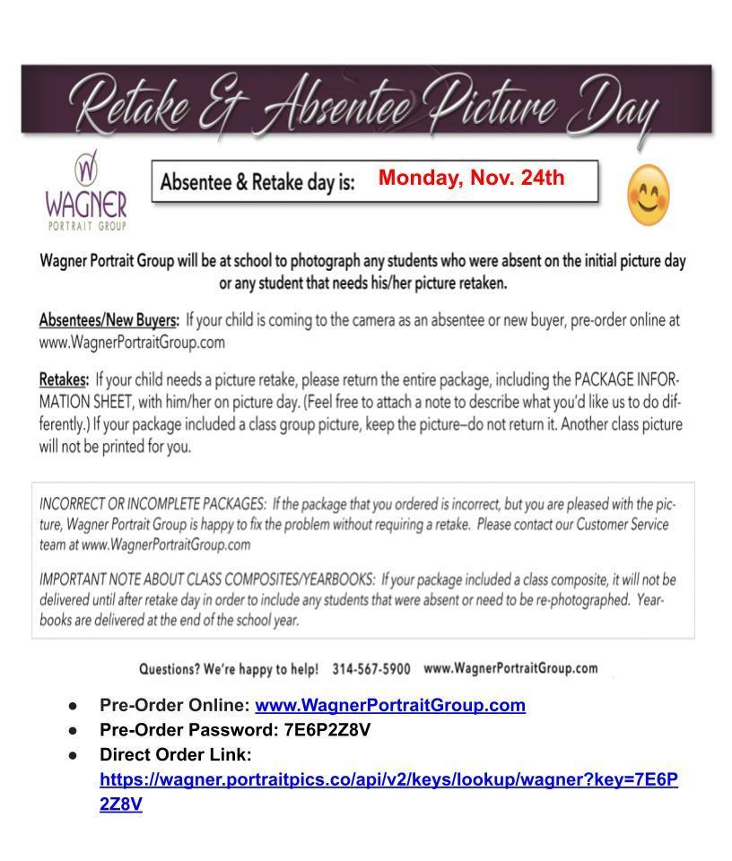 Picture Day RETAKES!