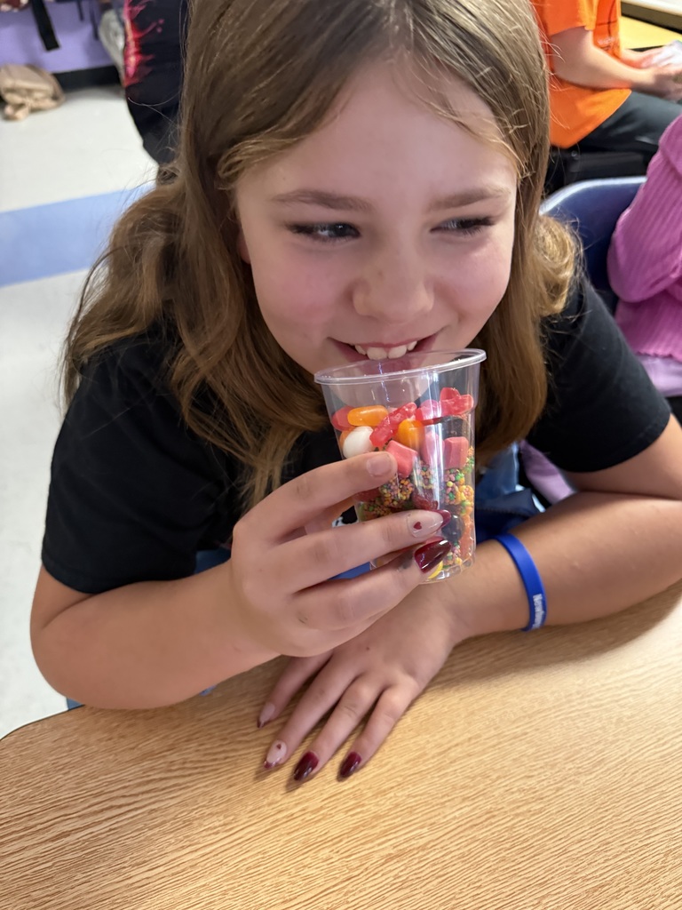 Friendsgiving Candy Salad in Ms. Wisdom's class.