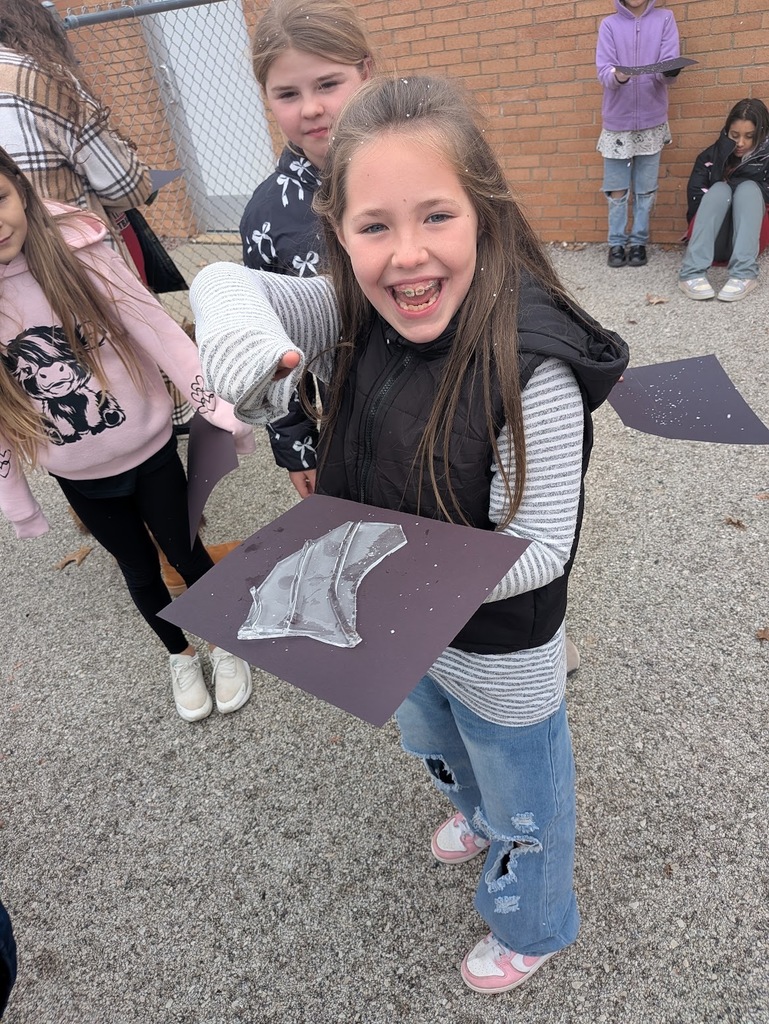 Snowflake catching in 4th grade!