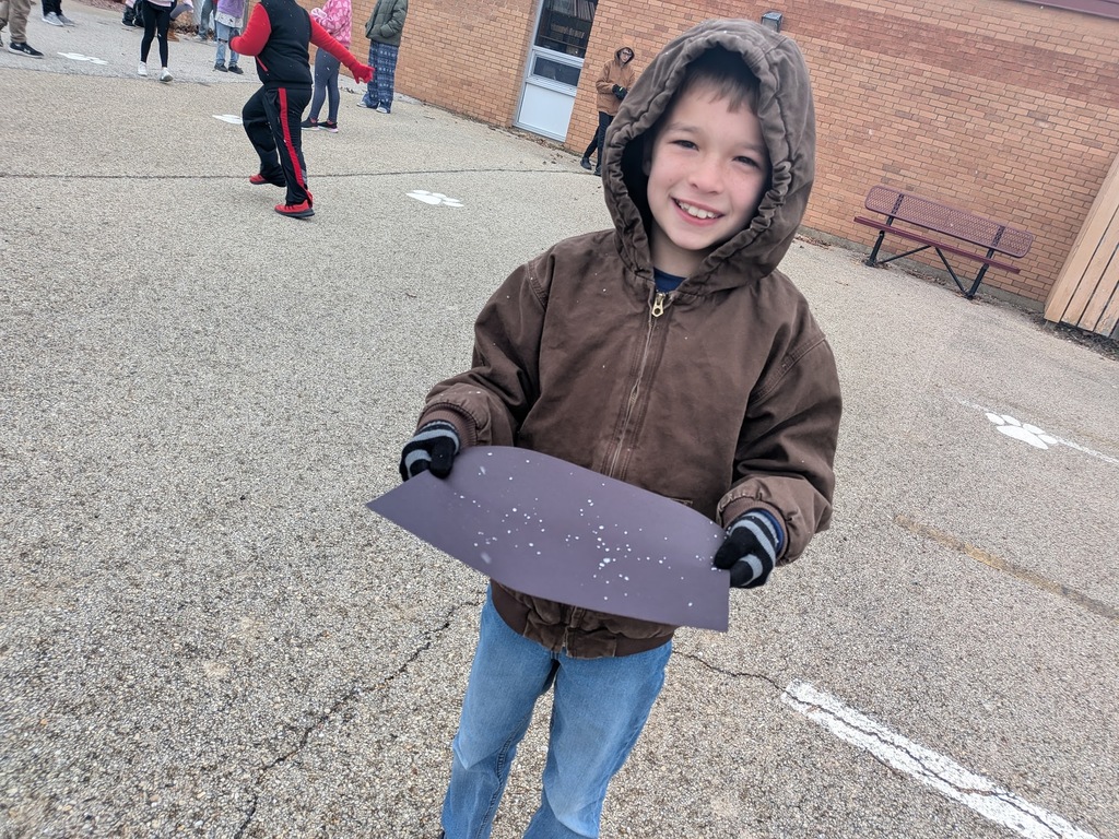 Snowflake catching in 4th grade!
