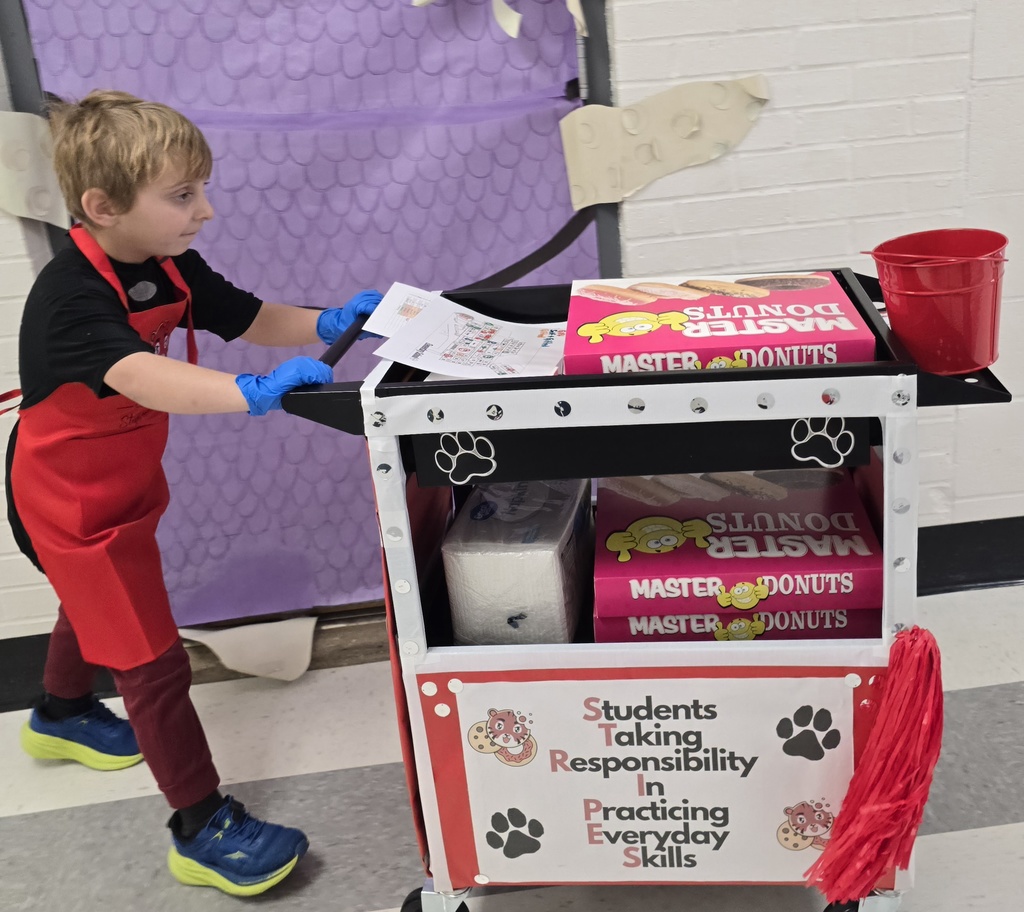 Lucy's Stripes and Sweets made their first delivery. Students manage the orders and deliveries to staff at LWJE for a little Friday sweet treat. 